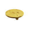 Yuvarlak 24.5cm 3 Mini Top Ayaklı Ahşap Bambu Sunum Tepsisi - Mini Sofra Bx40
