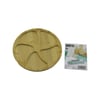 YUVARLAK 5 BÖLMELİ AHŞAP BAMBU SERVİS SUNUM TEPSİ - TAHTASI 20 X 1.4CM (3936)