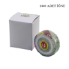 Yuvarlak Disk Standlı 1440 Adet Renkli Toplu Başörtü İğnesi Bx40