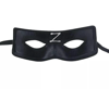 Zorro Maskesi Arkadan Lastikli Z Baskılı Bx40