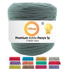 Küf Yeşili Penye ip 001  Premium - Yumuşak ve Esnek Büyük Boy 650 Gr 130 Mt Örgü ipi