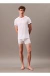 Bisiklet Yaka Beyaz Erkek T-Shirt 000NM2748E100