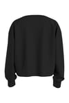 Bisiklet Yaka Siyah Kadın Sweatshırt DW0DW16393BDS