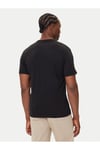 Erkek %100 Pamuklu Yuvarlak Yakalı Göğsünde CK Logolu Kısa Kollu Siyah T-Shirt LV04RC859G-UB1