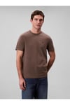 Erkek Açık Kahverengi S/S T-shirt