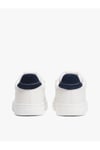 Erkek Düşük Bilekli Logo Bayraklı Deri Beyaz Sneaker EM0EM01596-0G1