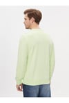 Erkek Marka Logolu Pamuklu Normal Kalıp Günlük Yeşil Sweatshirt J30J325270-LT6