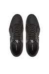 Erkek Yuvarlak Burun Lamine Deri Bağlamalı Orta Kalın Topuk Siyah Sneaker YM0YM01326-0GM
