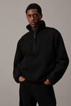 HALF ZIP SHERPA Erkek SİYAH Sweatshirt J30J326679-BEH