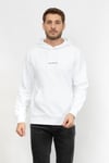 Jeans Kapüşon Yaka Beyaz Erkek Sweatshırt J30J325639YAF GRID MONOGRAM HOODIE