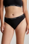 Kadın Calvin Klein İmzalı Elastik Bantlı Siyah Külot 000QF7096E UB1