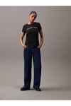 Kadın Institutional Logo Slim T-Shirt