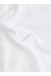 Kadın Slim Fit Marka Logolu Düşük Kol Günlük Beyaz T-Shirt K20K207212-YAF