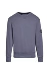 WASHED BADGE CREW NECK