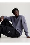 WASHED BADGE CREW NECK