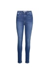 Yüksek Bel Mom Fit Mavi Kadın Pantolon J20j2201931a4