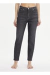 Yüksek Bel Mom Fit Siyah Kadın Pantolon J20j2202011by