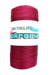 1 Adet Polyester Makrome İpi 1560 Bordo 100 gr - mudanis
