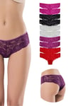 10 Adet Kadın Bel Dantel Tül Bikini Külot