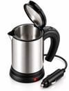 12v Araç Çakmak Girişli Paslanmaz Çelik Araç İçi Su Isıtıcı Seyahat Tipi Kettle