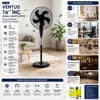 16 inç Ev Tipi Ayaklı Vantilatör 45W 5 Kanat 3 Kademe