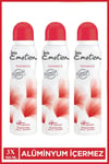 3 Adet Emotion Romance Kadın Vegan Deodorant 150 Ml Hızlı Kurur, Leke Bırakmaz