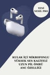 3 Kordonlu Pembe Amoled Ekran Akıllı Saat Ve Yeni Nesil Pro Kablosuz Bluetooth Kulaklık Anc/enc