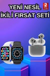 3.nesil Tws Bluetooth Kulaklık Ve Dokunmatik Ekran Akıllı Saat Sesli Görüşme