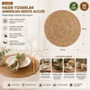 35 cm Hasır Yuvarlak Amerikan Servis Altlığı (Supla)