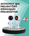 360° Ayarlanabilir Başlıklı Astronot Gece Lambası