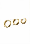 3'lü Halka Küpe - Altın