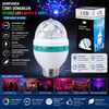 3W Dönebilen Renkli LED Disko Lamba (170-265V)