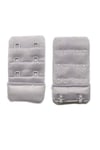 4 Adet Agraf Sütyen Uzatma Kopçası 3 Sıra / 2 Kanca Siyah Beyaz Ten Gri mudanis