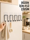 4 Adet Yapışkanlı Askı Çok Amaçlı Mutfak Banyo Düzenleyici Askılık