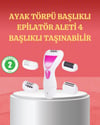 4 Başlıklı Kablosuz Şarjlı Epilasyon Cihazı