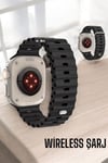 45 Mm Gri Kasa Ultra Akıllı Saat Sesli Görüşme, Sağlık Takibi, Suya Dayanıklı