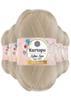 5 Adet Lotus Lux Bikini Büstiyer Bluz Simli Örgü İpi K025 Krem