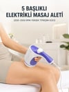 5 Başlıklı Elektrikli Masaj Aleti 2200-2500 Rpm Yüksek Titreşimli Vücut Bakım Ve Rahatlama Cihazı