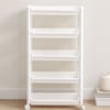 5 Katlı Tekerlekli Sepet Organizer Raf Ünitesi 465x145x850 mm