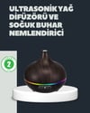 550ml Ultrasonik Hava Nemlendirici Ve Aromaterapi Difüzörü