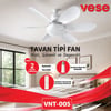 6 Kanatlı Kumandalı 2in1 Tavan Vantilatör Avize 40W
