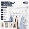 6 Kollu Krom Kapı Arkası Askı