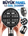 6 Sprey Modlu Filtreli Duş Başlığı Büyük Su Paneli Silikon Nozullu Modern Tasarım