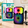 8 inç Bluetooth Mikrofonlu Karaoke Hoparlör (Şarjlı, RGB)