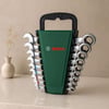 8 Parça 8-19 mm Kombine Anahtar Takımı (Plastik Standlı, Taşıma Aparatlı)