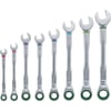 8 Parça 8-19 mm Kombine Anahtar Takımı (Plastik Standlı, Taşıma Aparatlı)