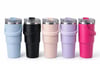 900 Ml Taşıma Kulplu Paslanmaz Çelik Termos Mug - Vakumlu Isı Yalıtımlı Bardak Alk4631