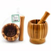 Ahşap Bambu Havan (Sarımsak Dövecek) 8 cm