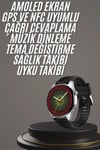 Akıllı Saat 1.5 Inç Amoled Ekran Çift Kordonlu Gps Nfc Uyumlu