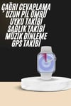 Akıllı Saat Kulaklık Hediyeli Uyku Ve Sağlık Takibi Yapabilen Uzun Ömürlü